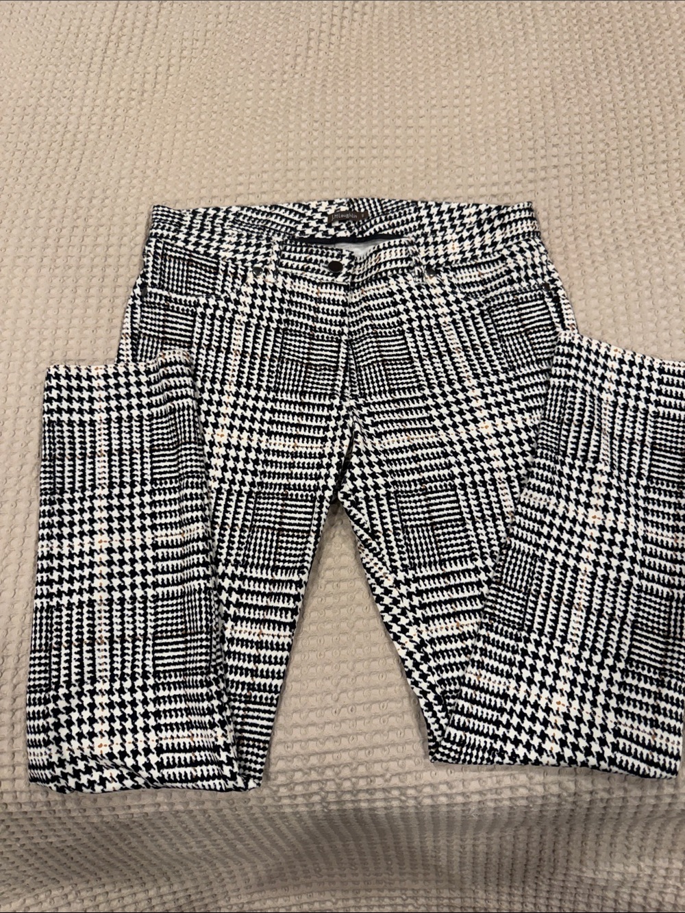 Black & White Glen Plaid Skinny pants